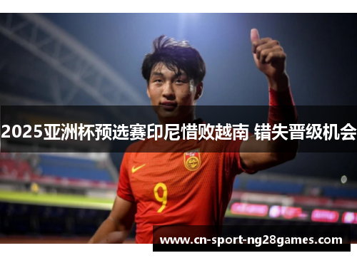 2025亚洲杯预选赛印尼惜败越南 错失晋级机会